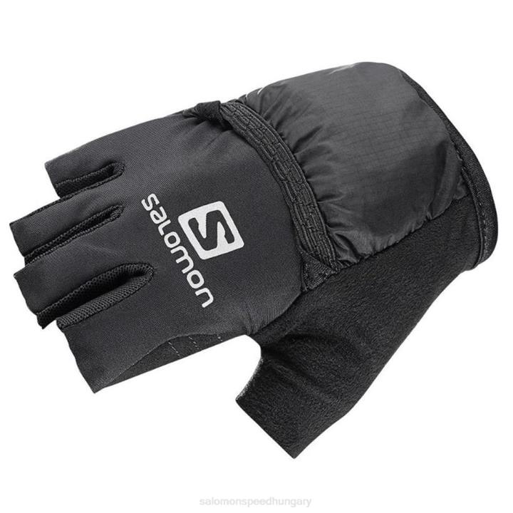 T8843306 Salomon fekete gyorsszárnyú unisex kesztyű fekete