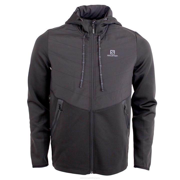 T8843120 Salomon fekete echo hibrid kapucnis fz midlayer m fekete