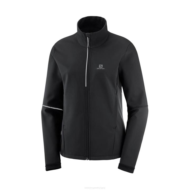 T8843515 Salomon fekete agilis softshell kabát fekete színben